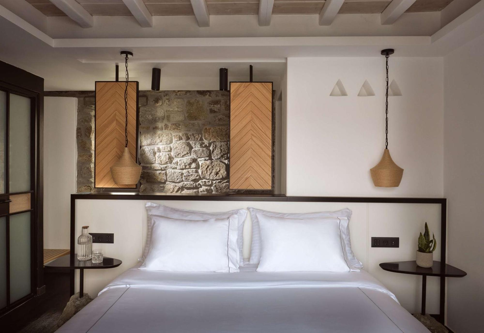 Semeli Coast Mykonos Curio Collection By Hilton Hotel Merchia Beach Bagian luar foto
