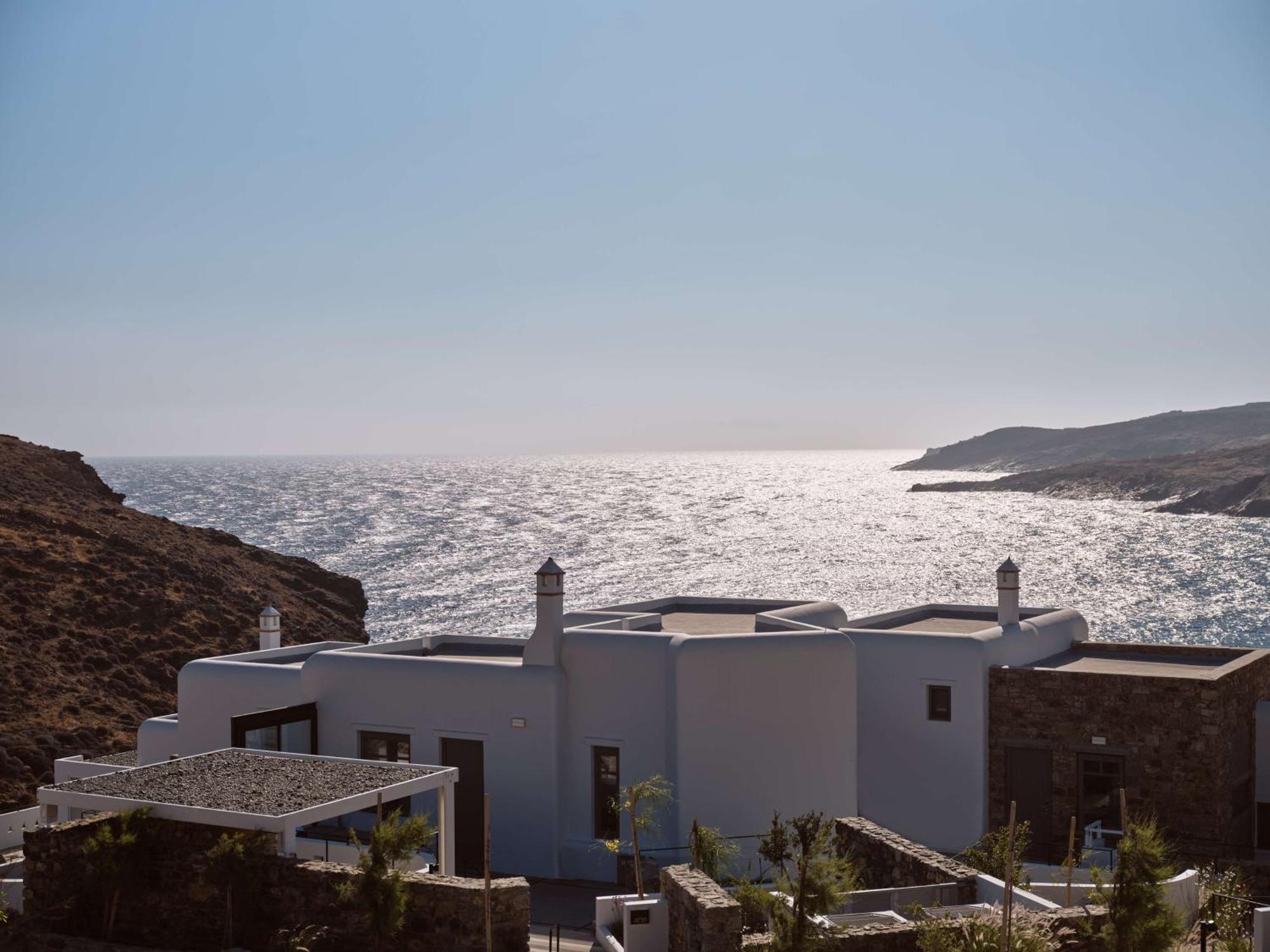 Semeli Coast Mykonos Curio Collection By Hilton Hotel Merchia Beach Bagian luar foto