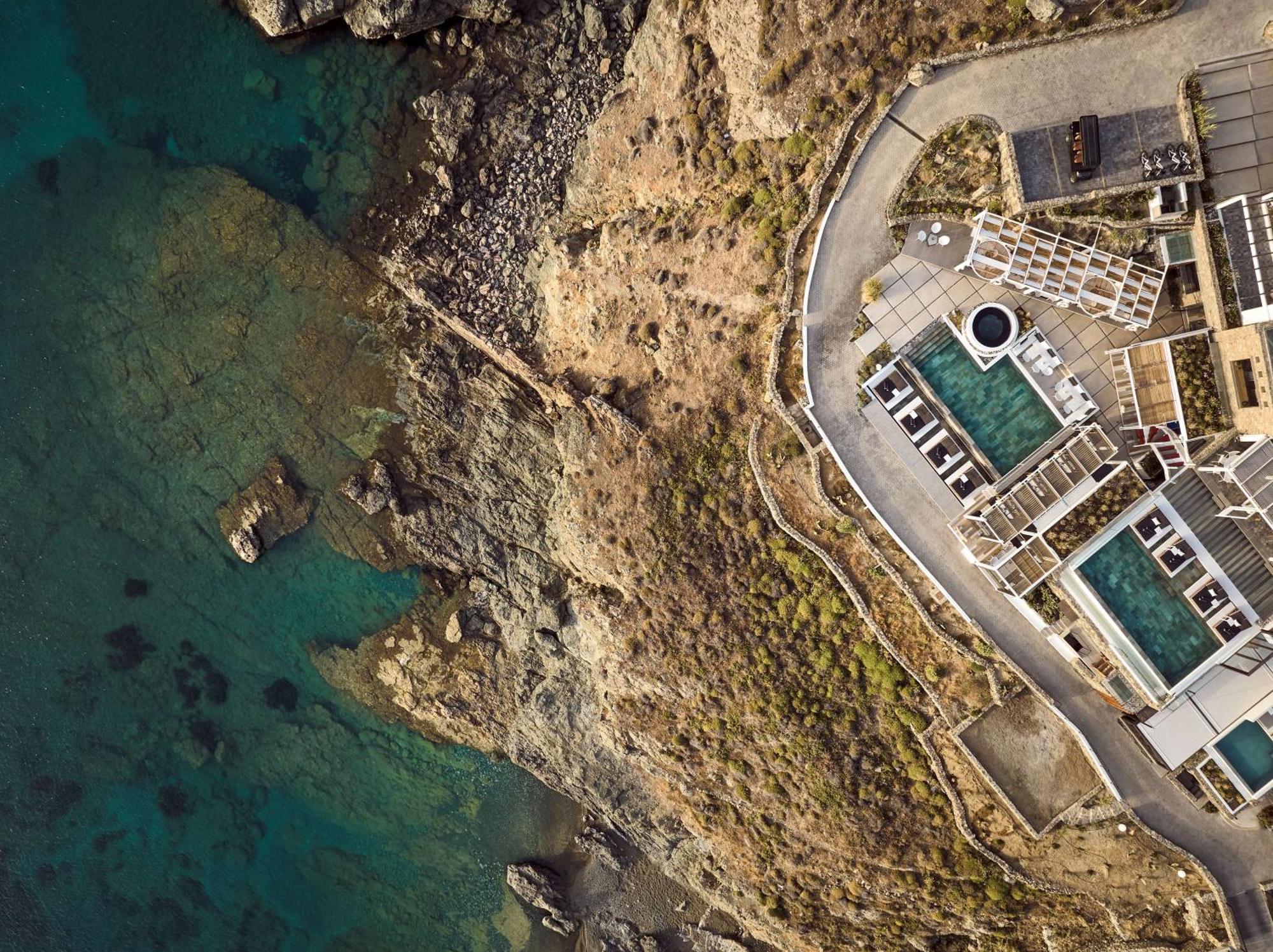Semeli Coast Mykonos Curio Collection By Hilton Hotel Merchia Beach Bagian luar foto