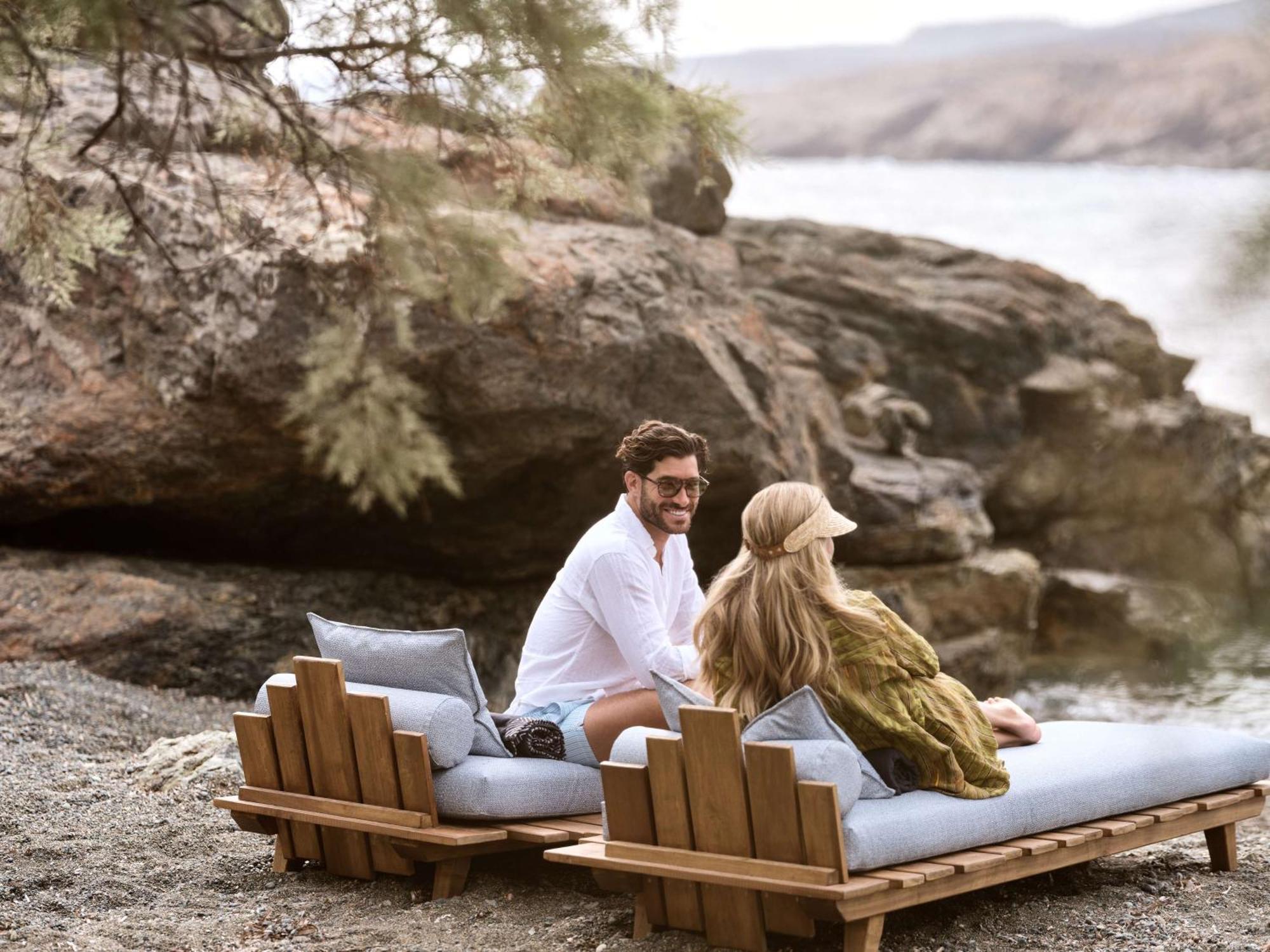 Semeli Coast Mykonos Curio Collection By Hilton Hotel Merchia Beach Bagian luar foto