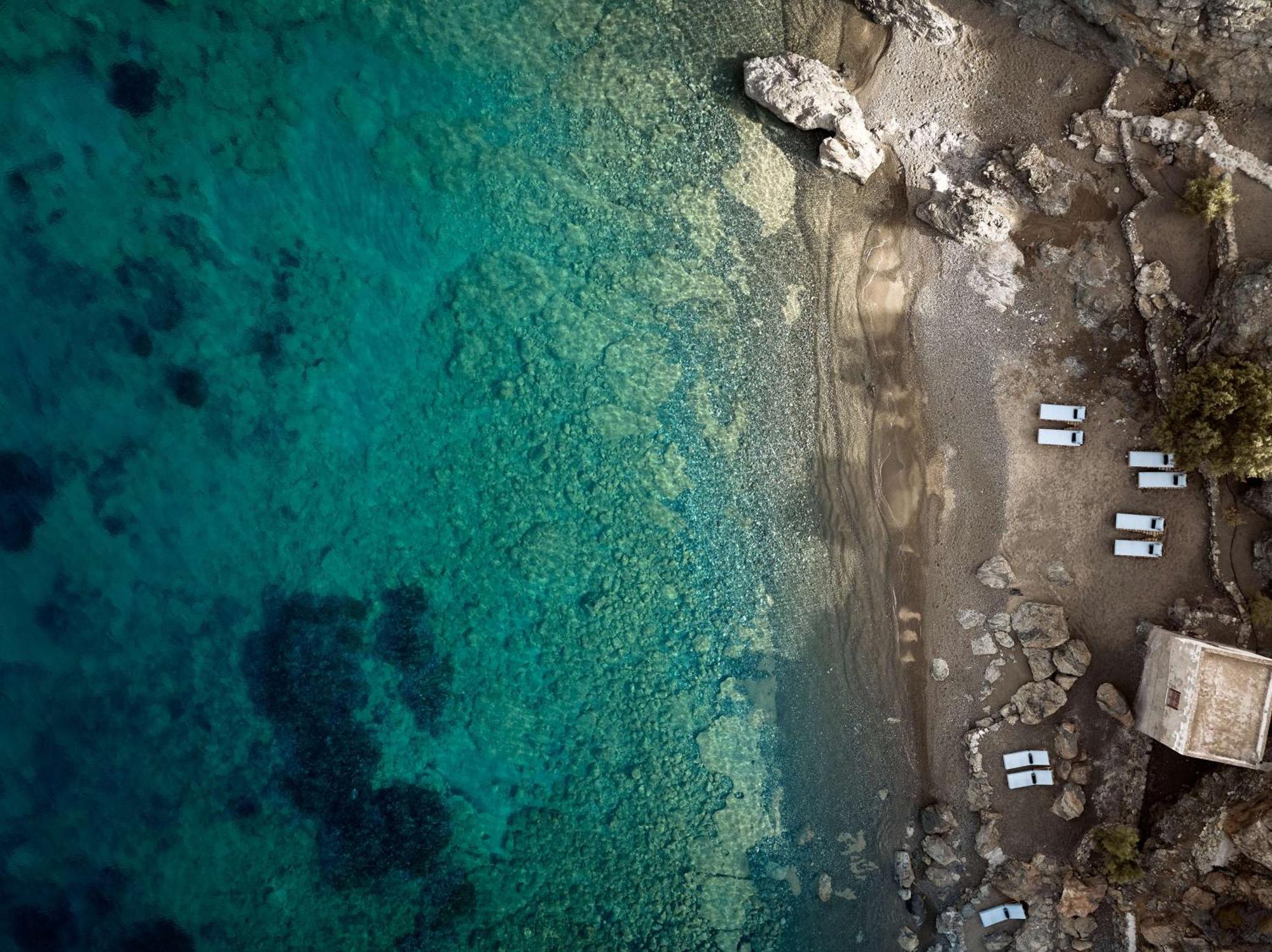 Semeli Coast Mykonos Curio Collection By Hilton Hotel Merchia Beach Bagian luar foto