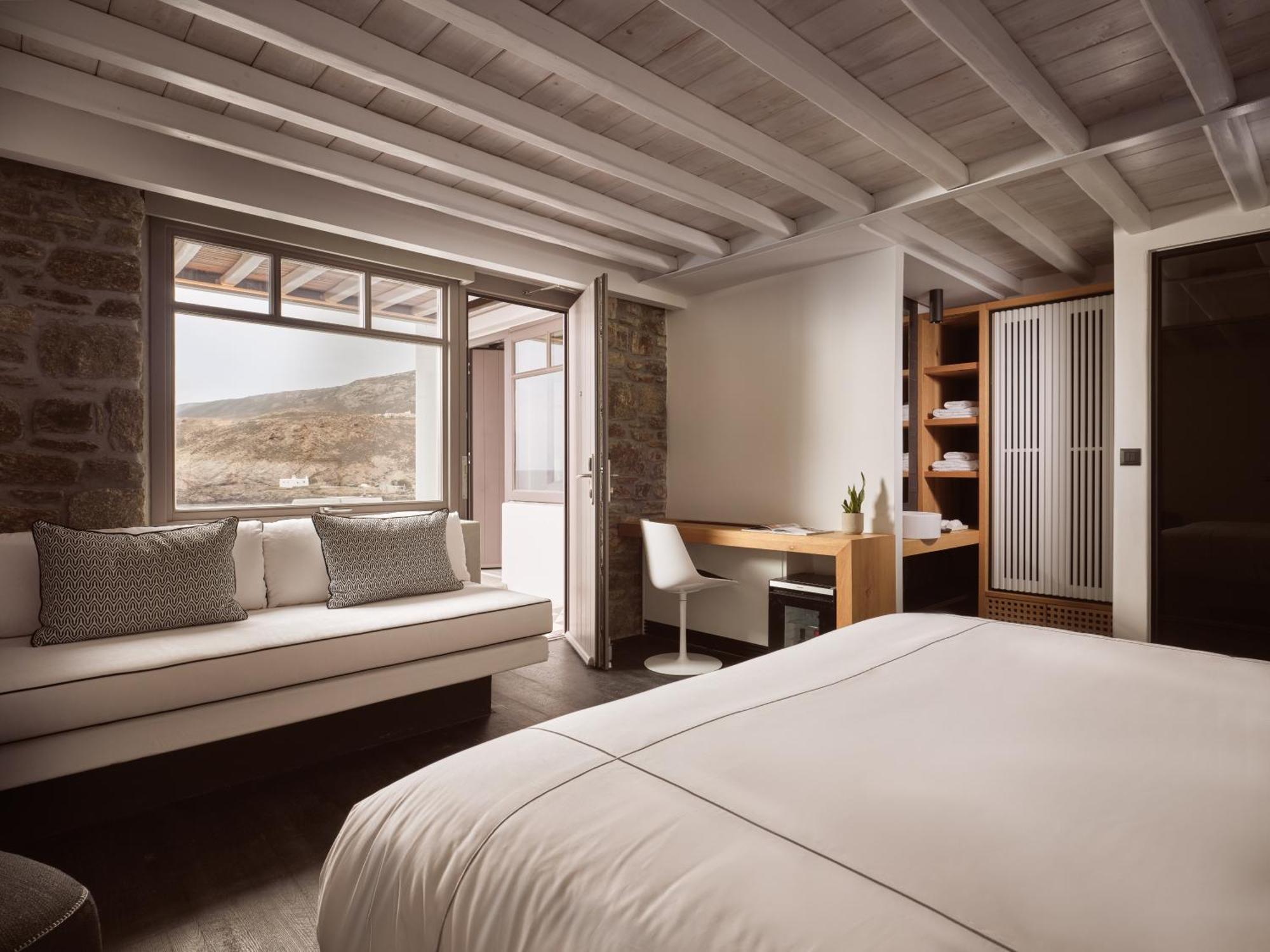 Semeli Coast Mykonos Curio Collection By Hilton Hotel Merchia Beach Bagian luar foto