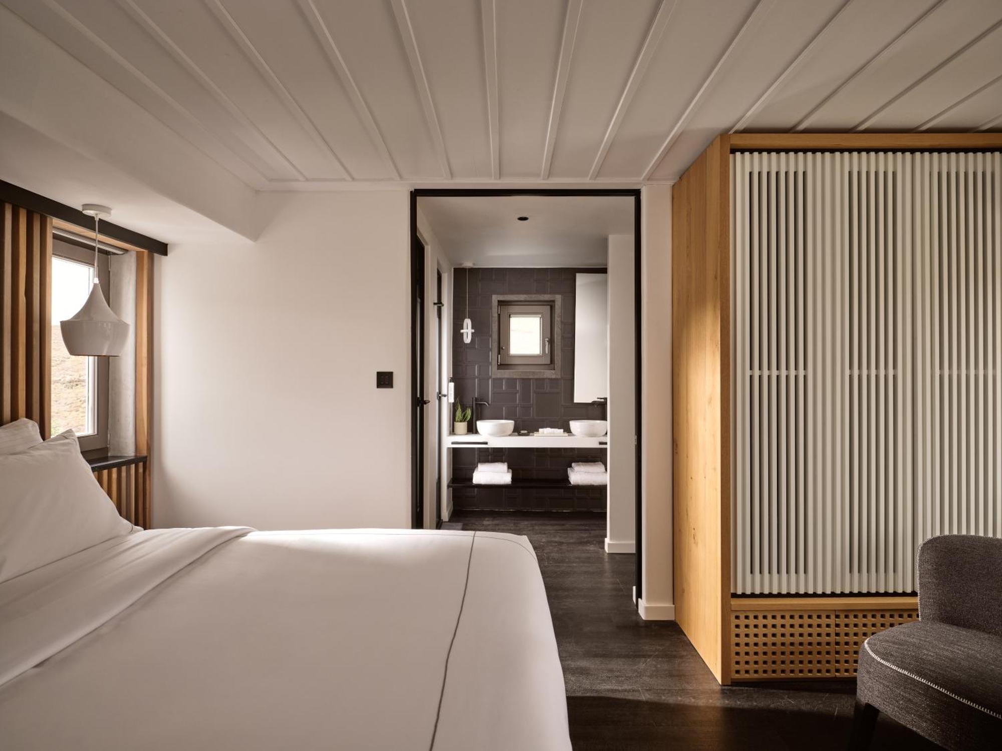 Semeli Coast Mykonos Curio Collection By Hilton Hotel Merchia Beach Bagian luar foto