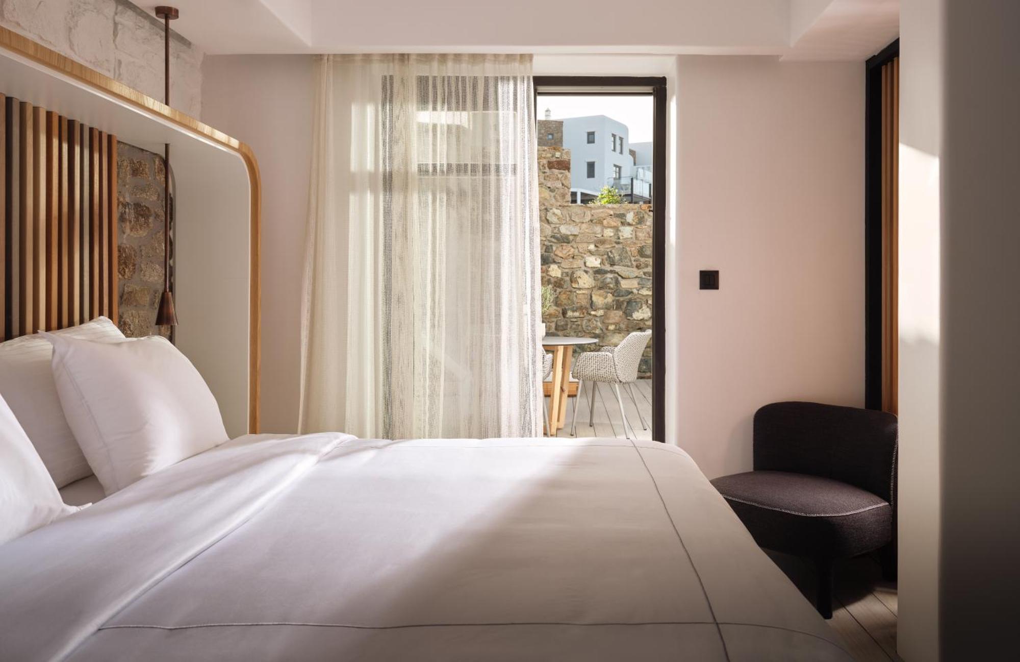 Semeli Coast Mykonos Curio Collection By Hilton Hotel Merchia Beach Bagian luar foto