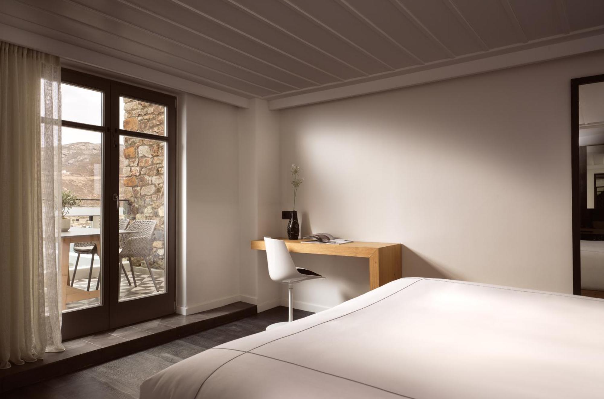 Semeli Coast Mykonos Curio Collection By Hilton Hotel Merchia Beach Bagian luar foto