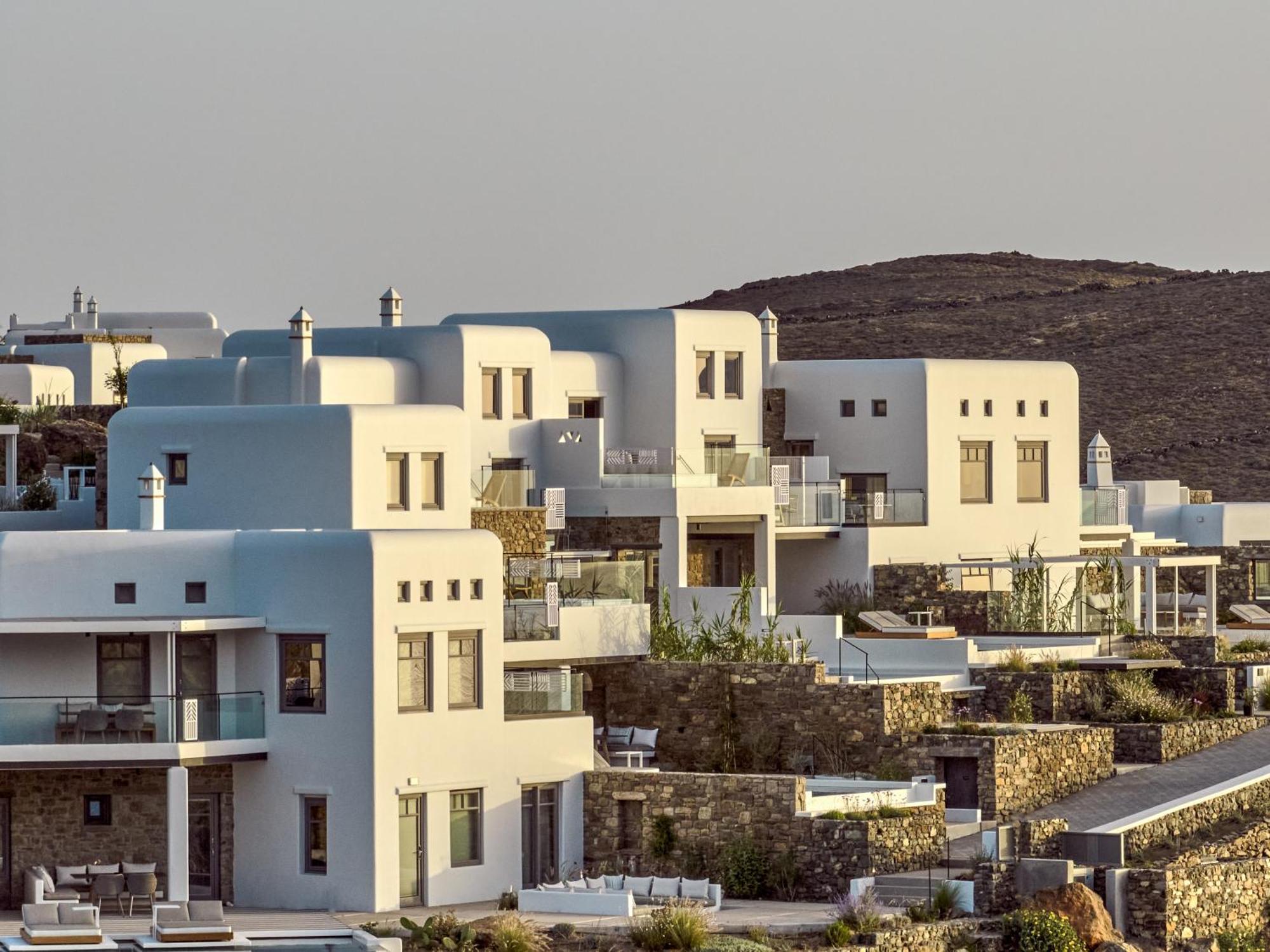 Semeli Coast Mykonos Curio Collection By Hilton Hotel Merchia Beach Bagian luar foto