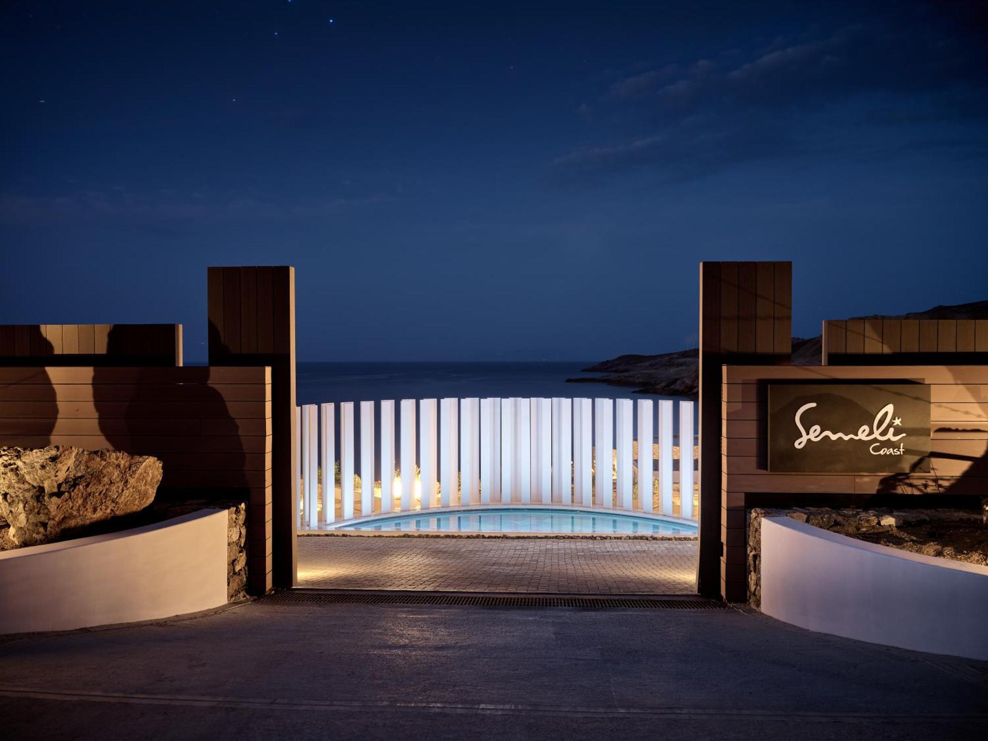 Semeli Coast Mykonos Curio Collection By Hilton Hotel Merchia Beach Bagian luar foto