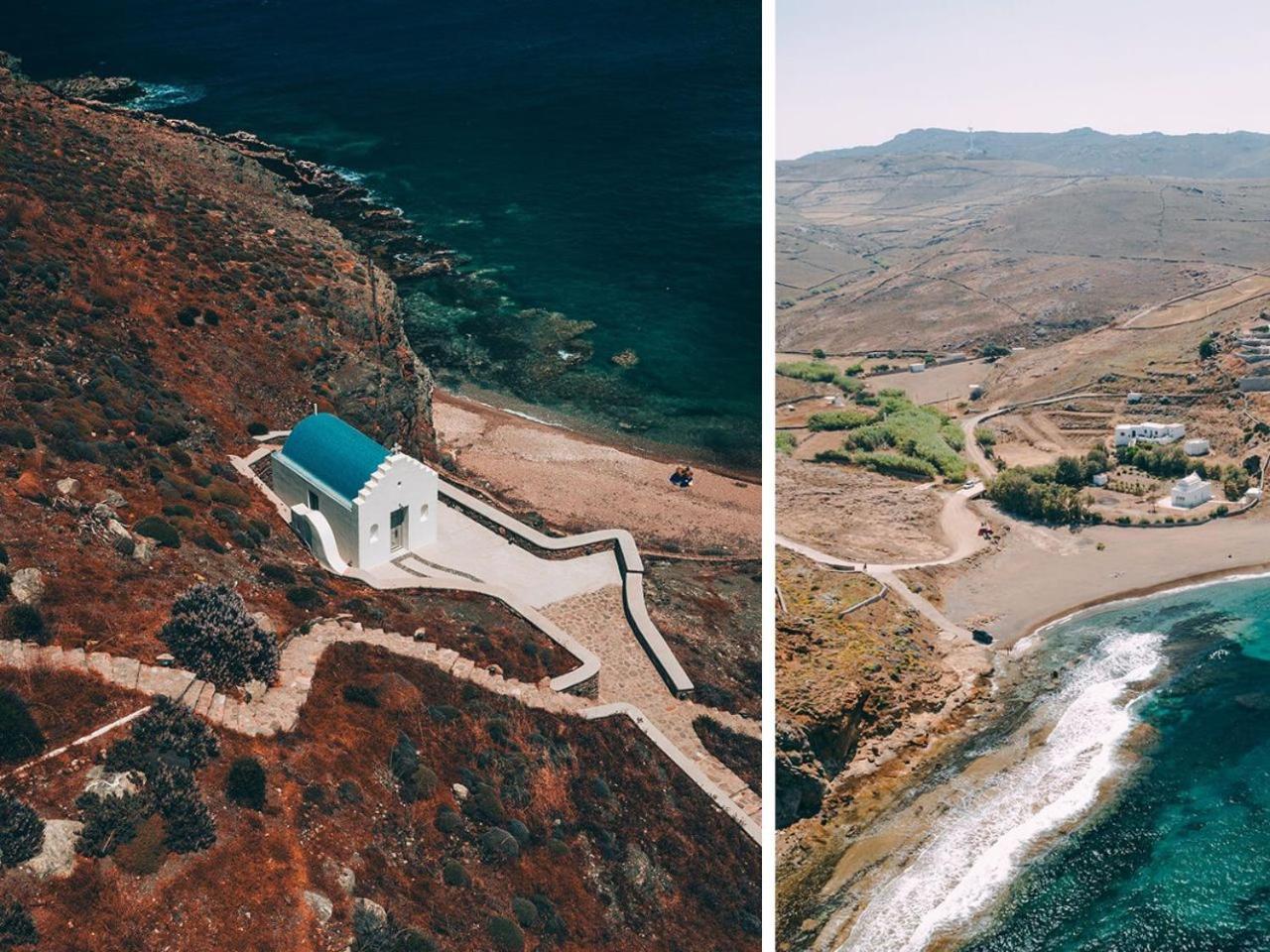 Semeli Coast Mykonos Curio Collection By Hilton Hotel Merchia Beach Bagian luar foto