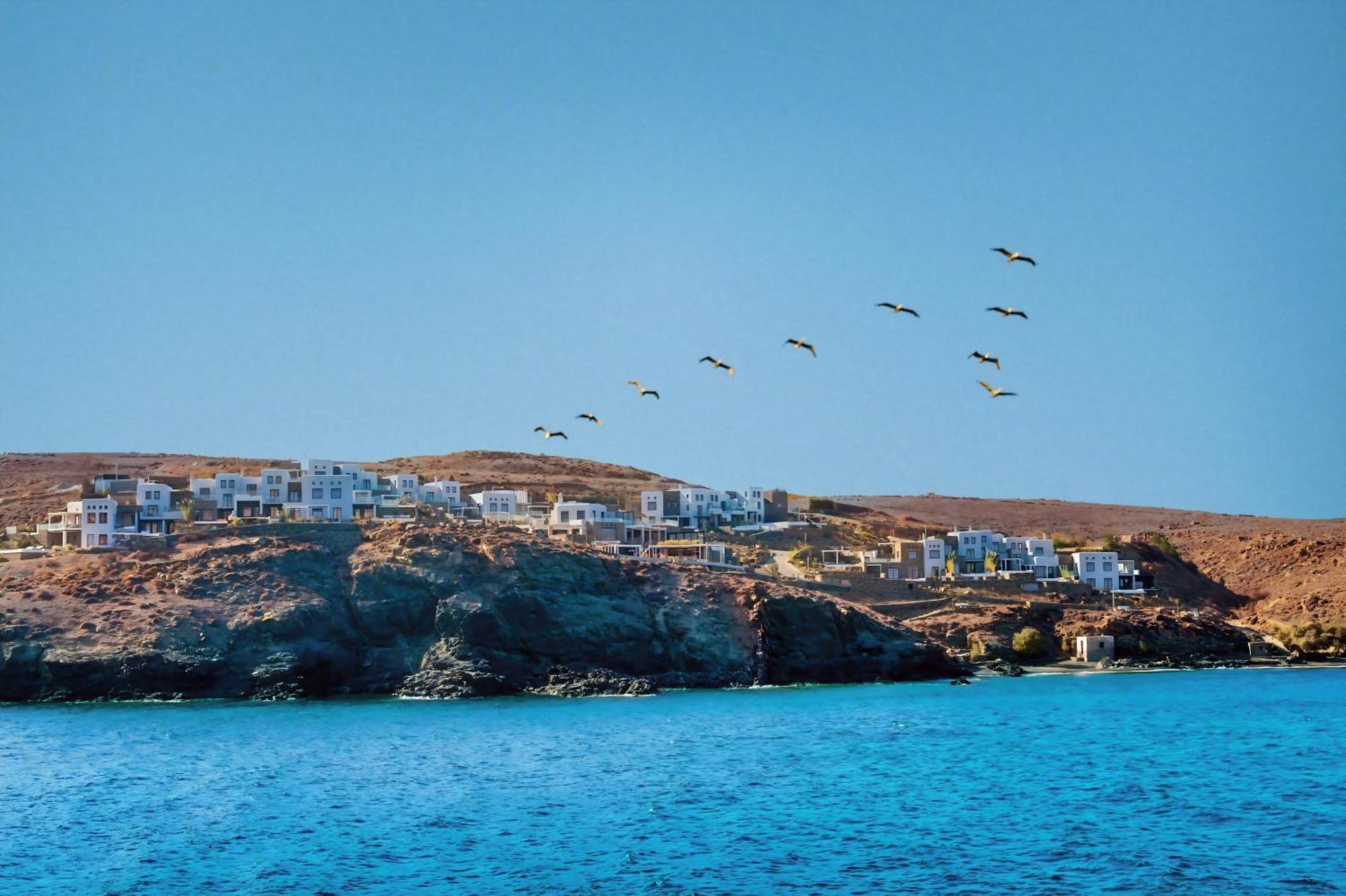 Semeli Coast Mykonos Curio Collection By Hilton Hotel Merchia Beach Bagian luar foto
