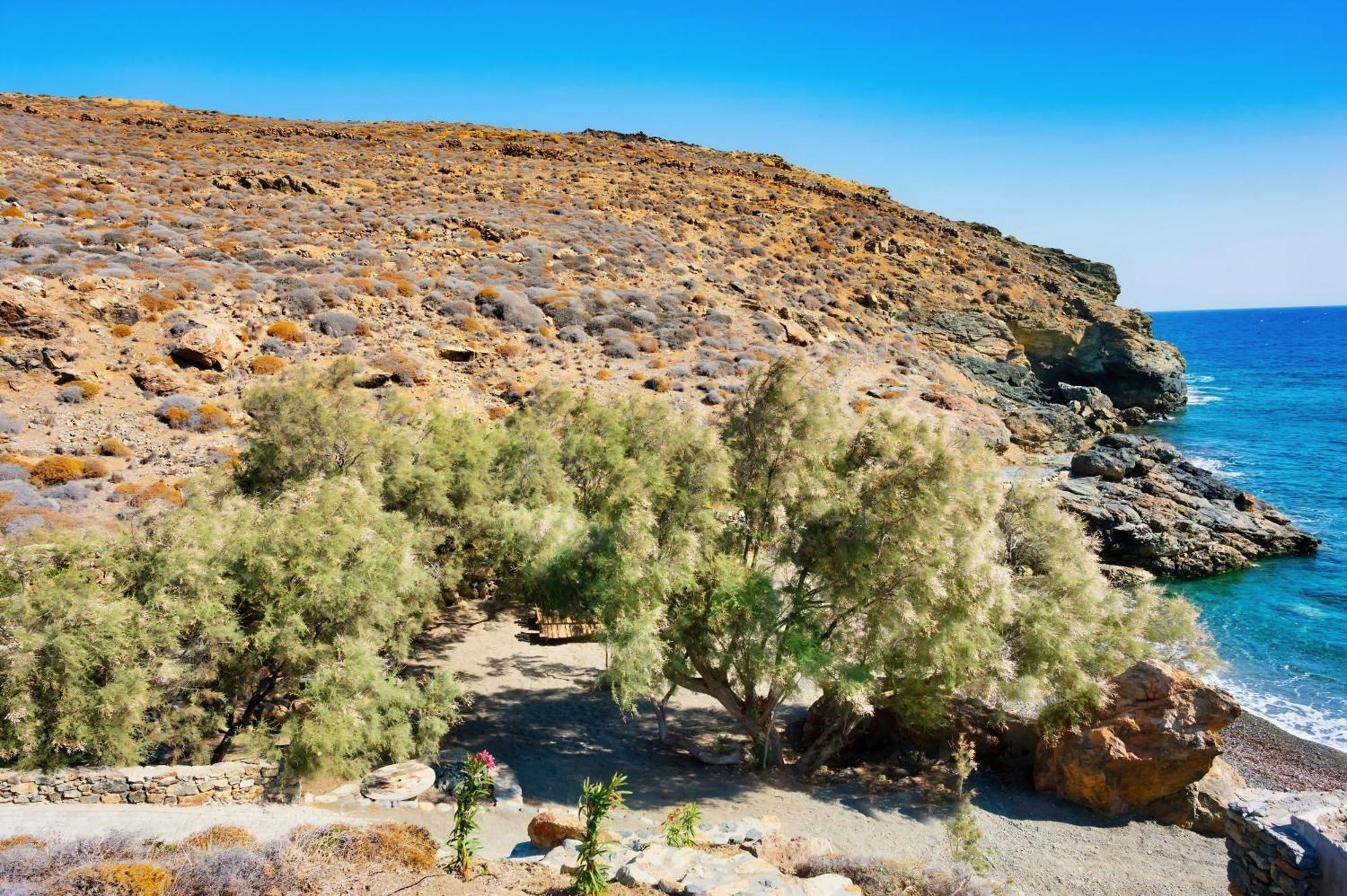 Semeli Coast Mykonos Curio Collection By Hilton Hotel Merchia Beach Bagian luar foto