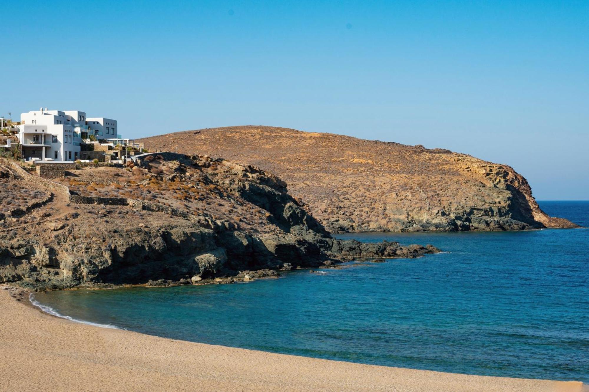 Semeli Coast Mykonos Curio Collection By Hilton Hotel Merchia Beach Bagian luar foto